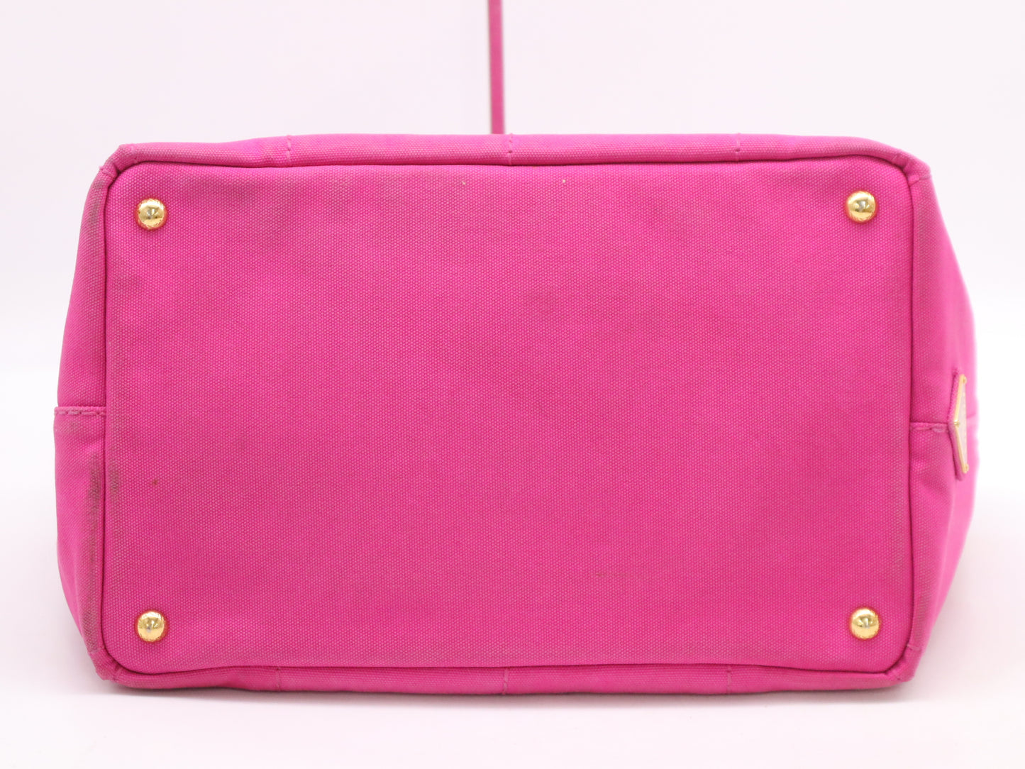 PRADA Canvas Canapa Tote, Pink, GD Hardware, White Tag, 197/B Tote Bag