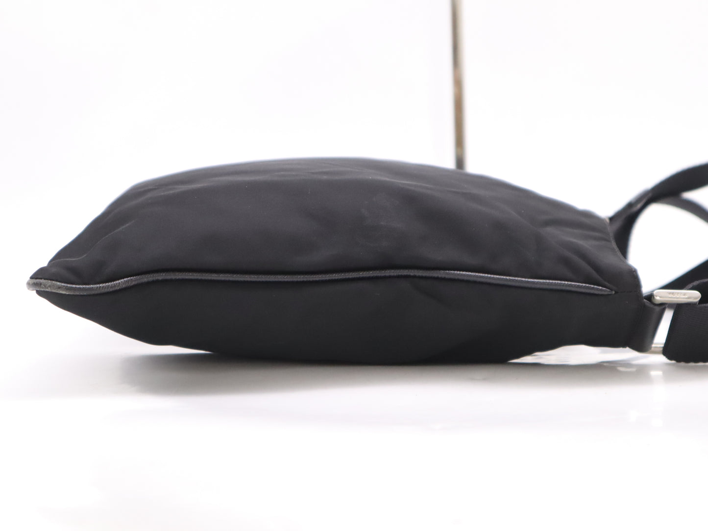 PRADA Nylon Triangle Logo Shoulder Bag Black SV Hardware Shoulder Bag