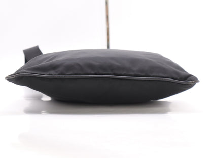 PRADA Nylon Triangle Logo Shoulder Bag Black SV Hardware Shoulder Bag