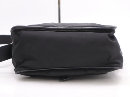 PRADA Nylon Triangle Logo Shoulder Bag Black Shoulder Bag