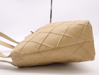 CHANEL Lambskin Shoulder Bag, Beige, with Guarantee Card, 6157710