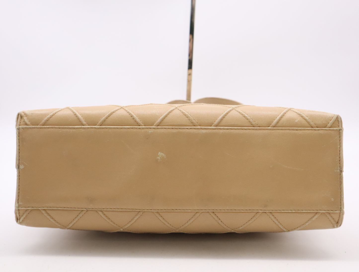 CHANEL Lambskin Shoulder Bag, Beige, with Guarantee Card, 6157710