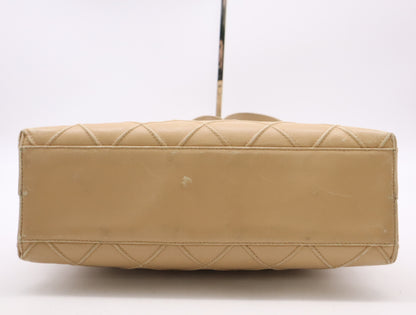 CHANEL Lambskin Shoulder Bag, Beige, with Guarantee Card, 6157710