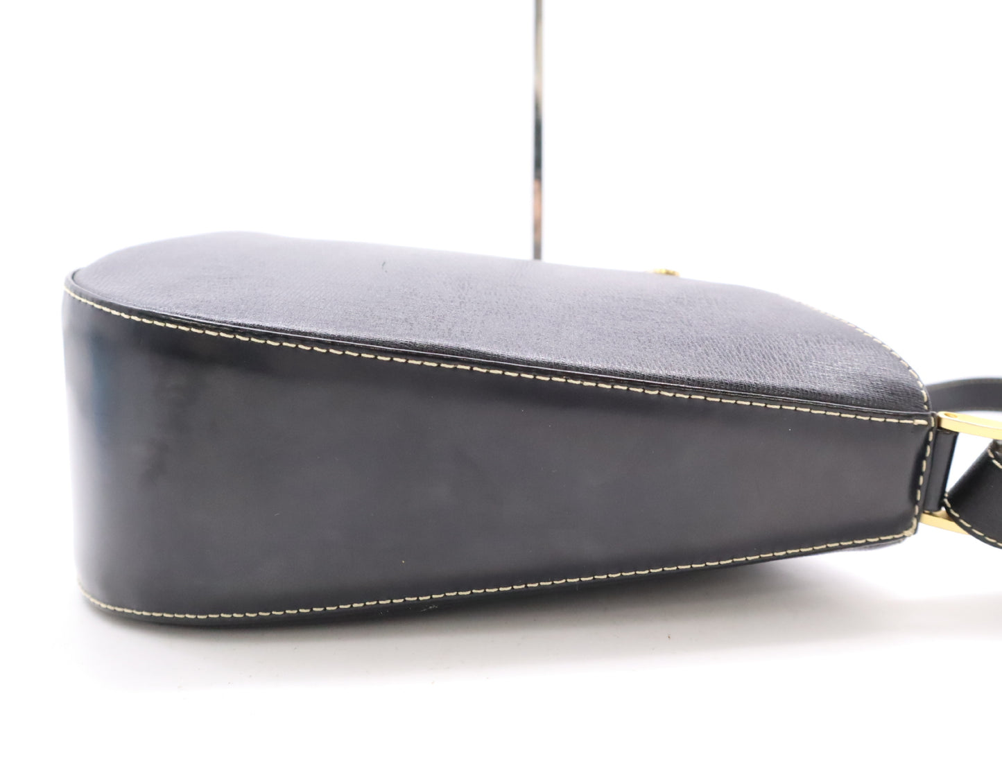 BURBERRY Leather Black Novacheck GD Hardware Shoulder Bag