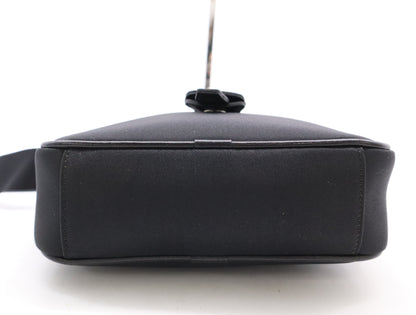 BURBERRY Canvas x Leather Nova Check Black SV Hardware Shoulder Bag