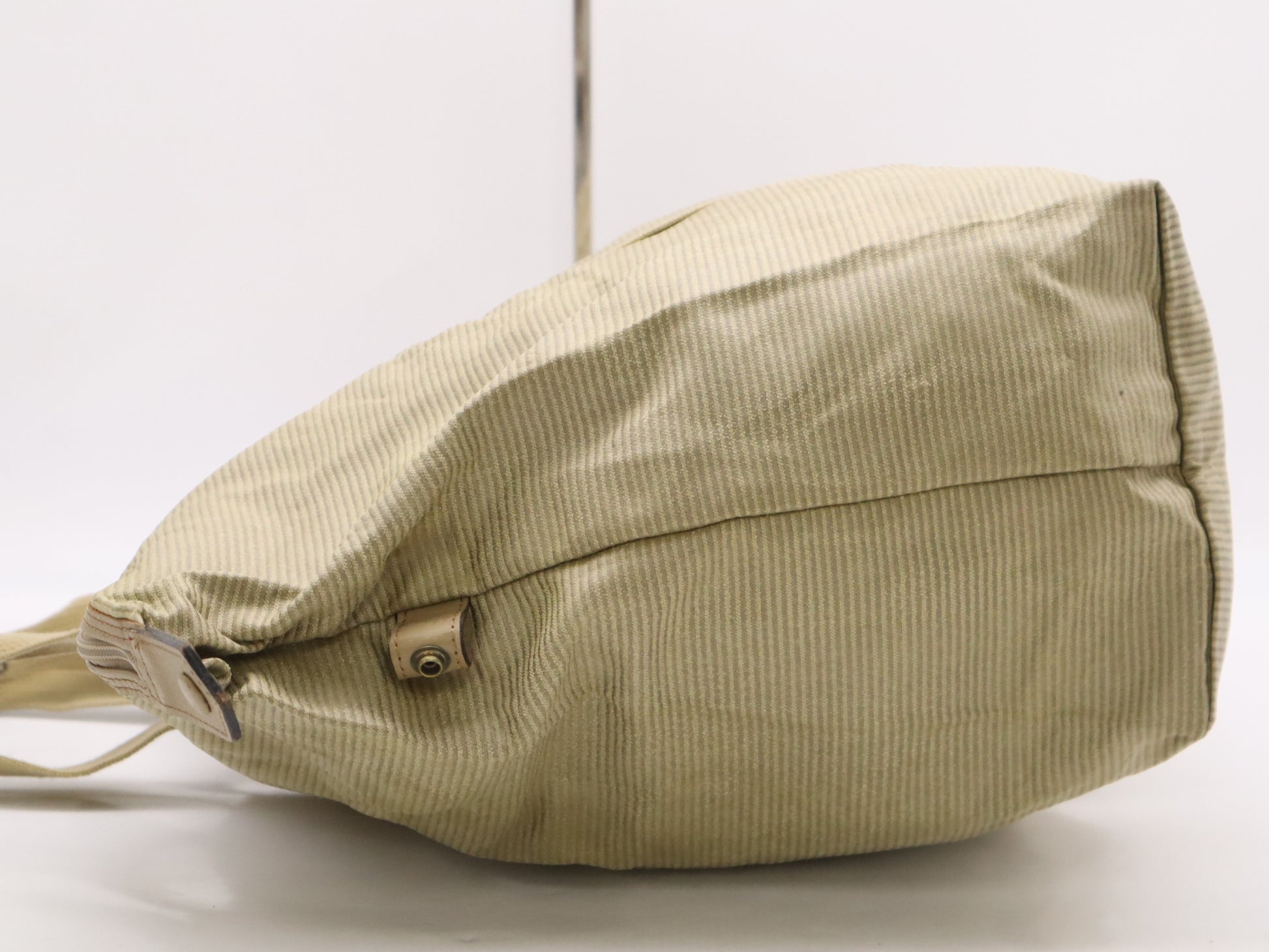 Yves Saint Laurent PVCx Canvas Logo Tote Bag Khaki Tote Bag