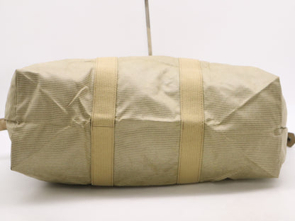 Yves Saint Laurent PVCx Canvas Logo Tote Bag Khaki Tote Bag