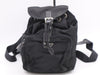 PRADA Nylon Triangle Logo Backpack Black Handbag