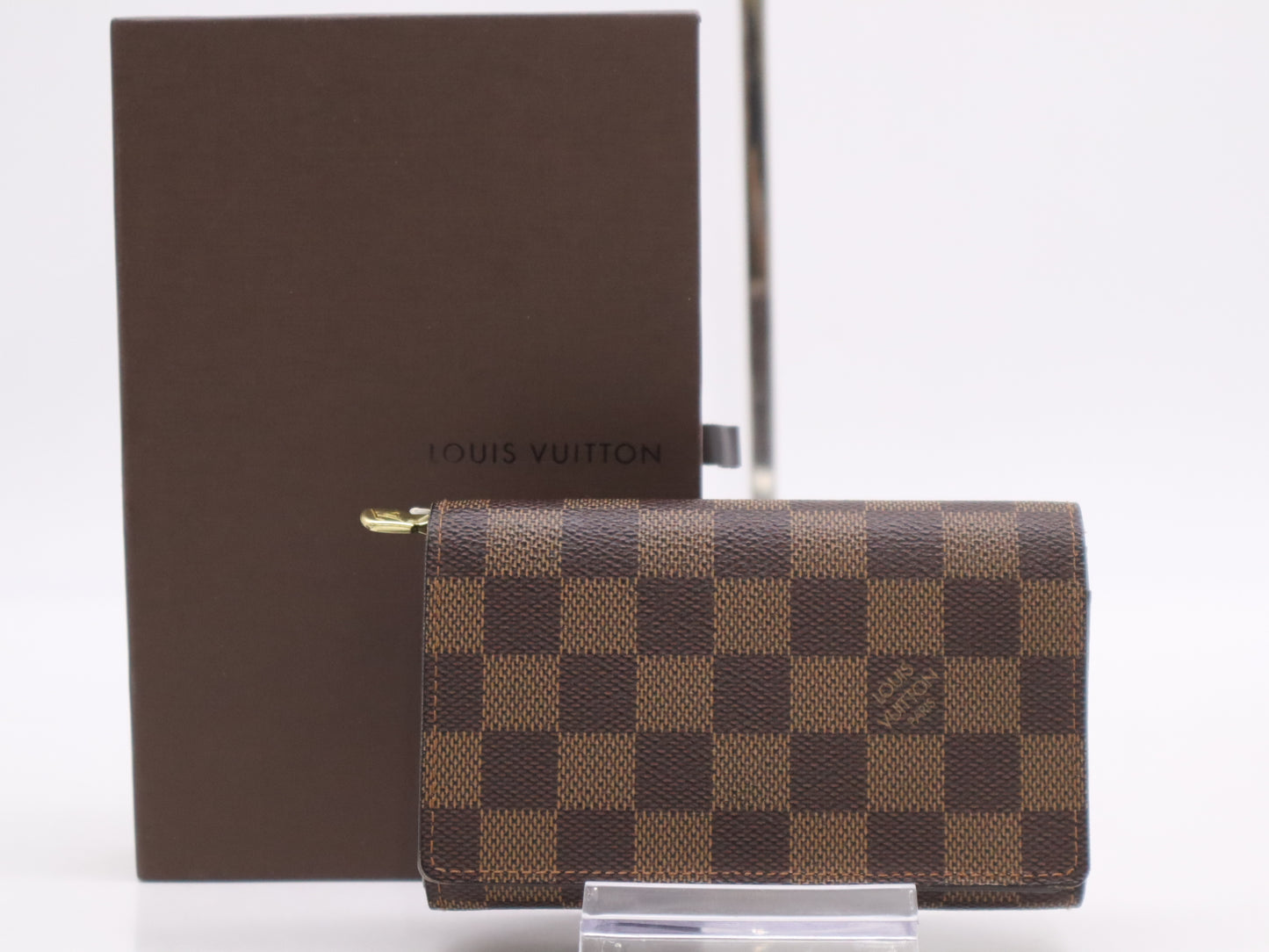 LOUIS VUITTON N61730 Damier Porto Monet Viet Tresol Wallet with Box