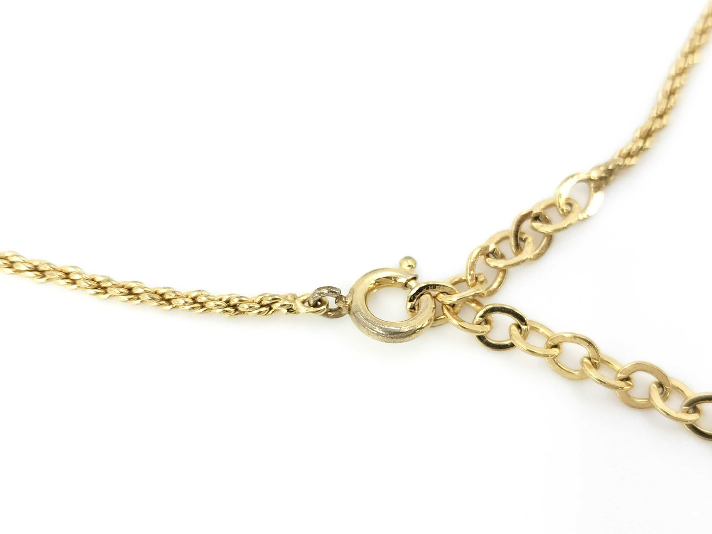 Dior CD logo gold necklace