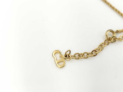 Dior CD logo gold necklace