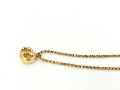 Dior CD logo gold necklace
