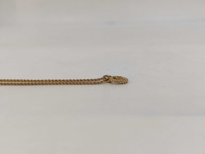 Dior GP CD logo round gold necklace