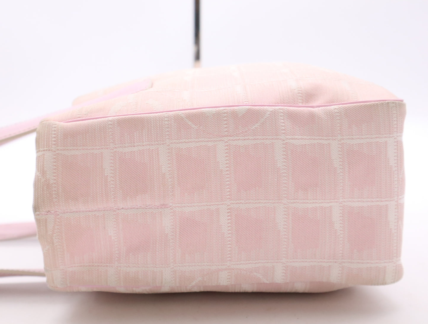 CHANEL Canvas New Travel Line Tote TPM Pink with Storage Bag Seal Card 8500979 Purse