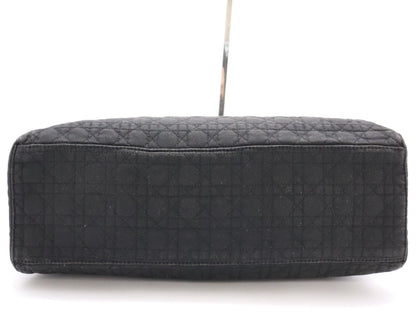 Dior Nylon Lady Dior Large Canage Black Handbag