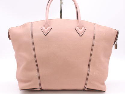 LOUIS VUITTON M94594 Tryon Leather Parnacea Lockit MM Magnolia Crochet Cadena Key w/x 2 Tote Bag