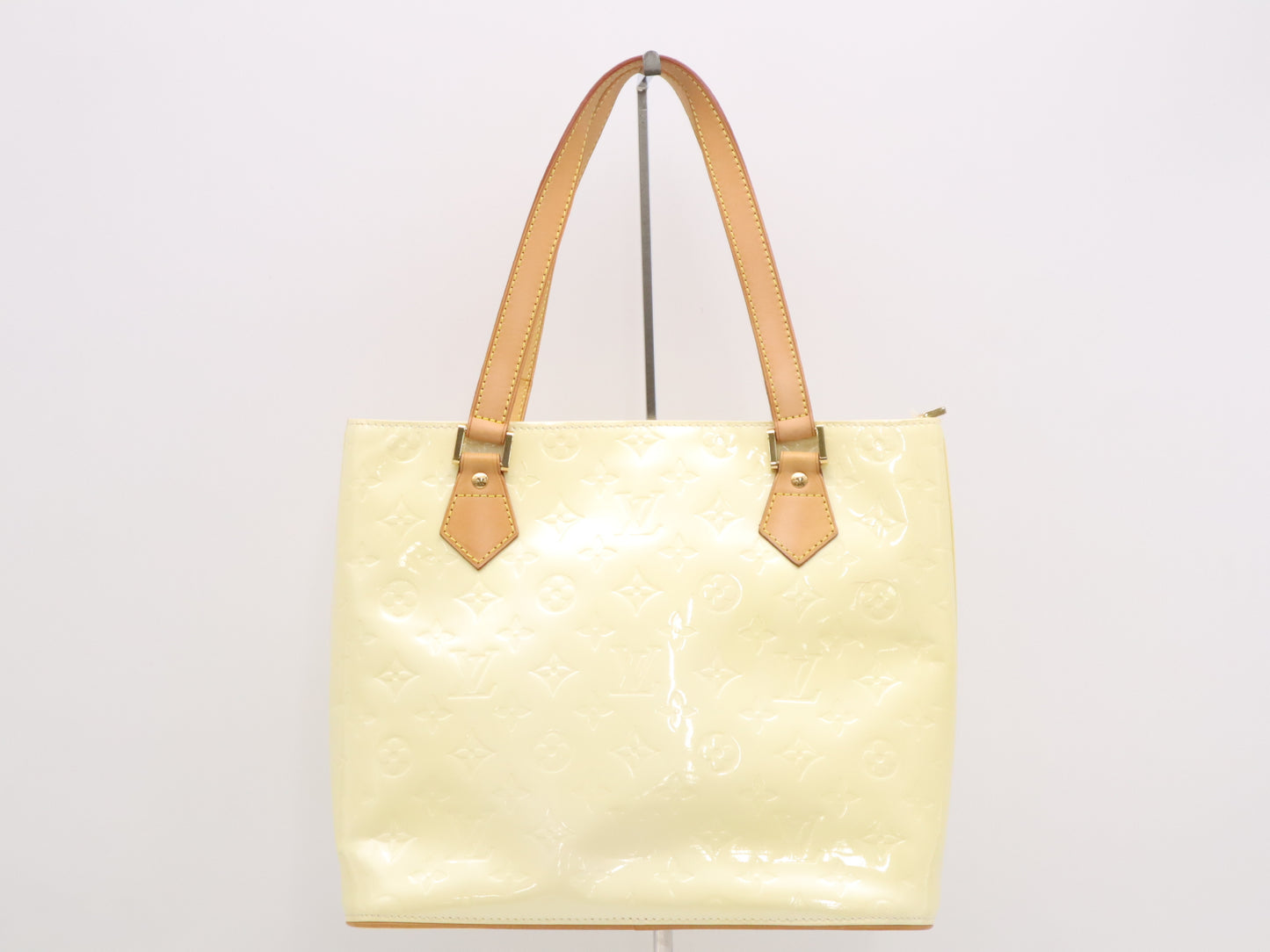 LOUIS VUITTON M91004 Vernis Houston Beige Handbag
