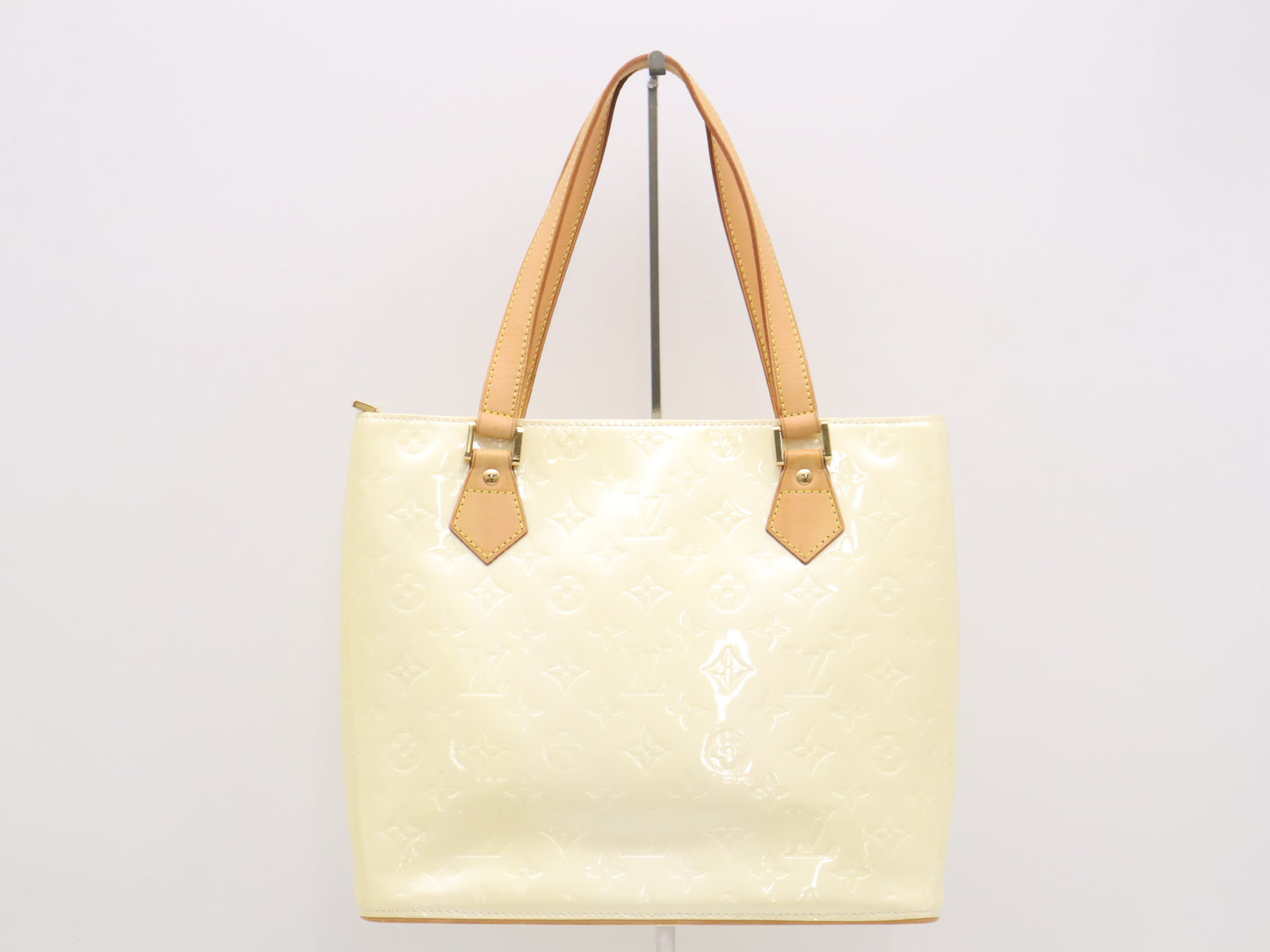LOUIS VUITTON M91004 Vernis Houston Beige Handbag