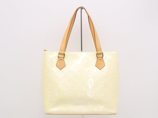 LOUIS VUITTON M91004 Vernis Houston Beige Handbag