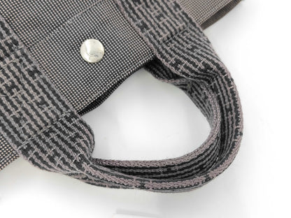 HERMES Canvas Air Line PM Mini Tote Bag Gray Handbag