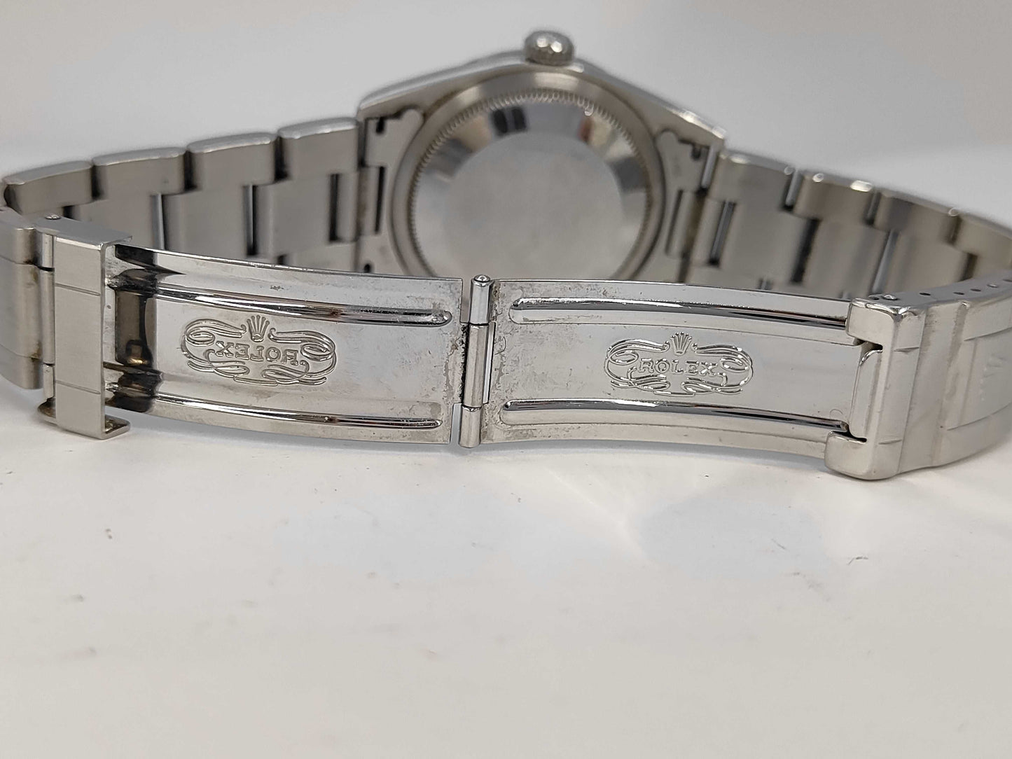 ROLEX 14270 A181793 Black Dial Oyster Bracelet Boys' Watch