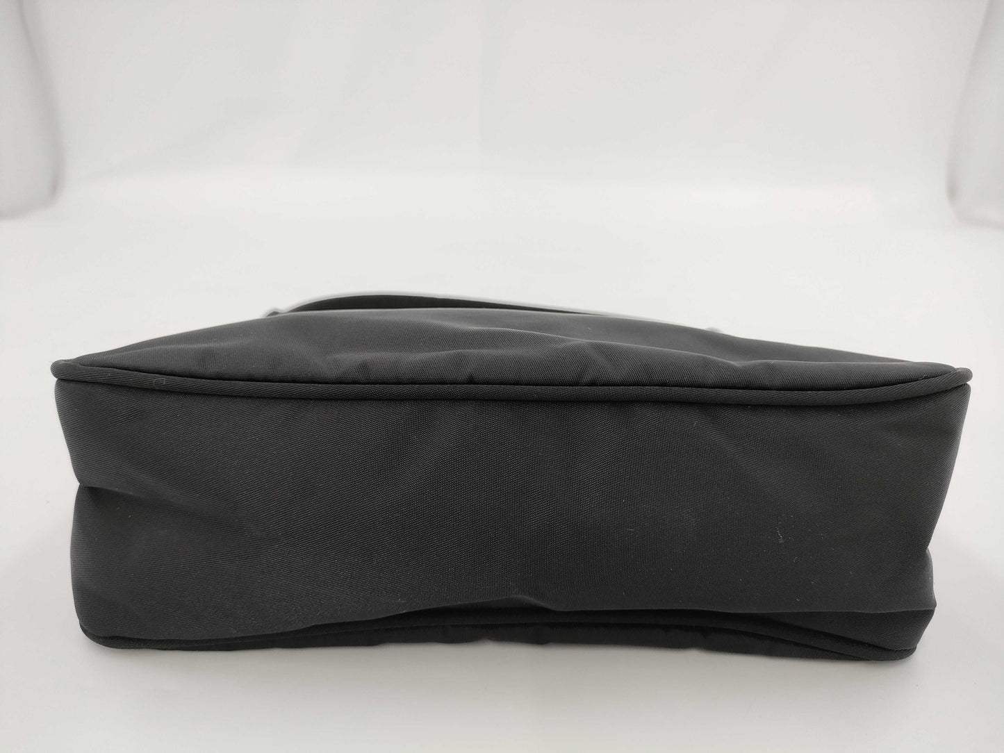 PRADA Mini Handbag Triangle Logo Accessory Pouch Black Nylon Bag