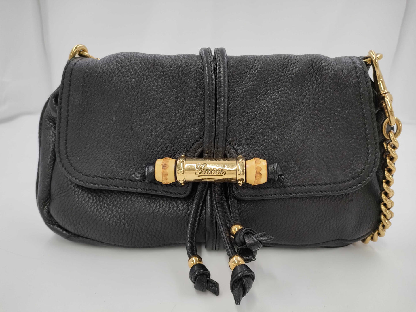 GUCCI Gucci 235320 Bamboo Accessory Pouch Chain Shoulder Bag