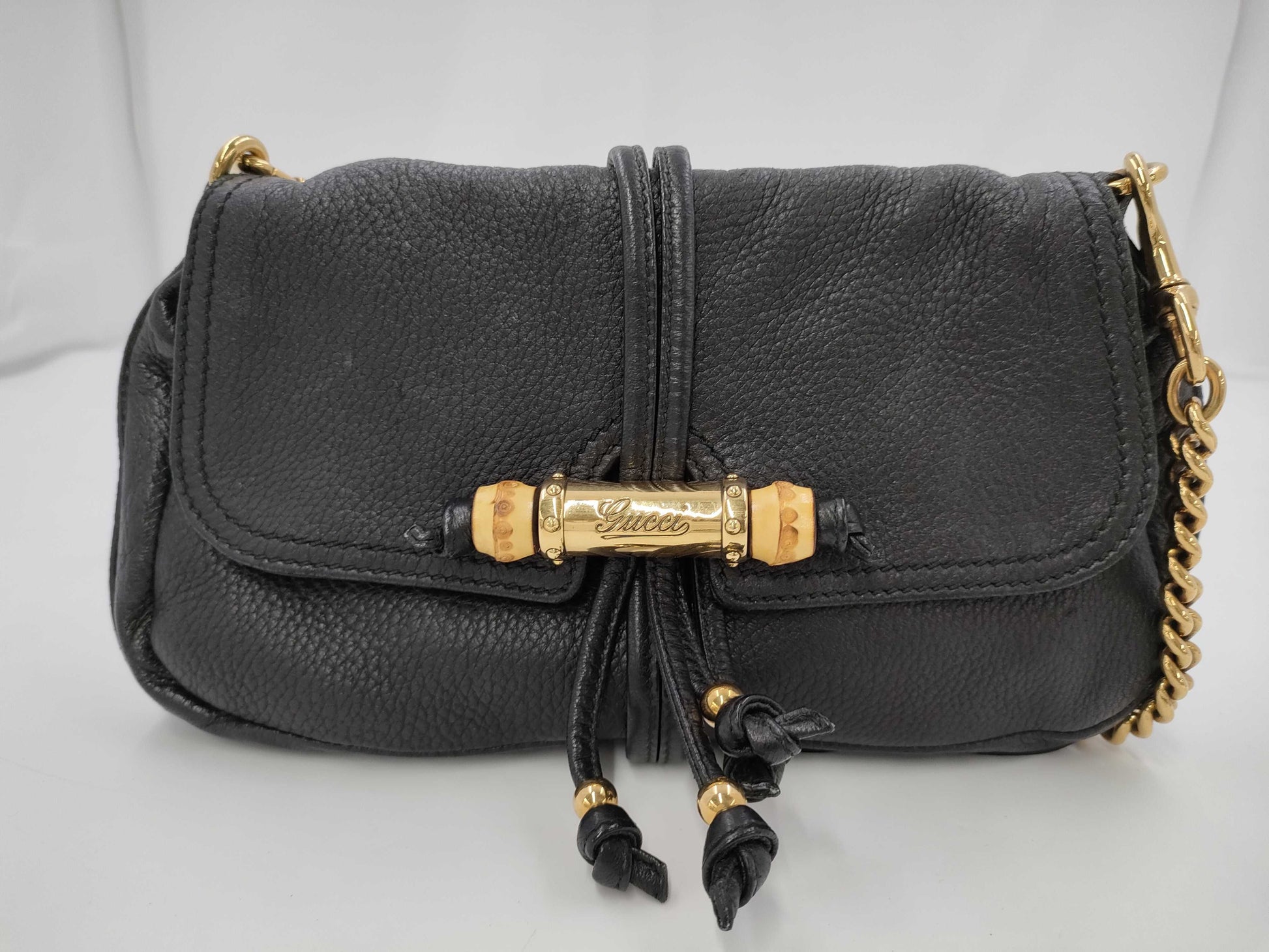 GUCCI Gucci 235320 Bamboo Accessory Pouch Chain Shoulder Bag