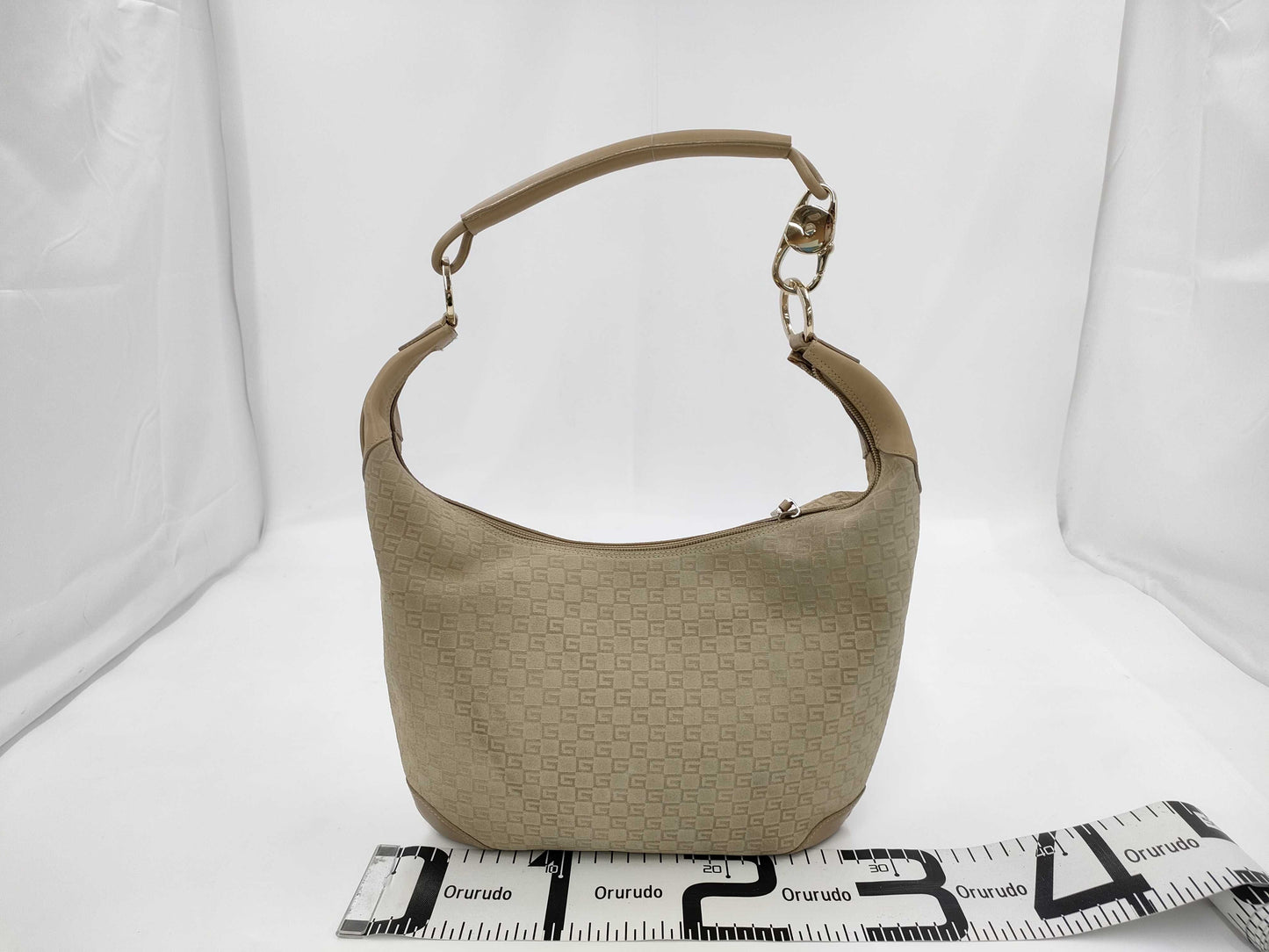 GUCCI Gucci Suede GG Pattern 001.4157 One Shoulder Bag