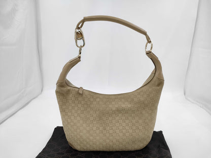 GUCCI Gucci Suede GG Pattern 001.4157 One Shoulder Bag
