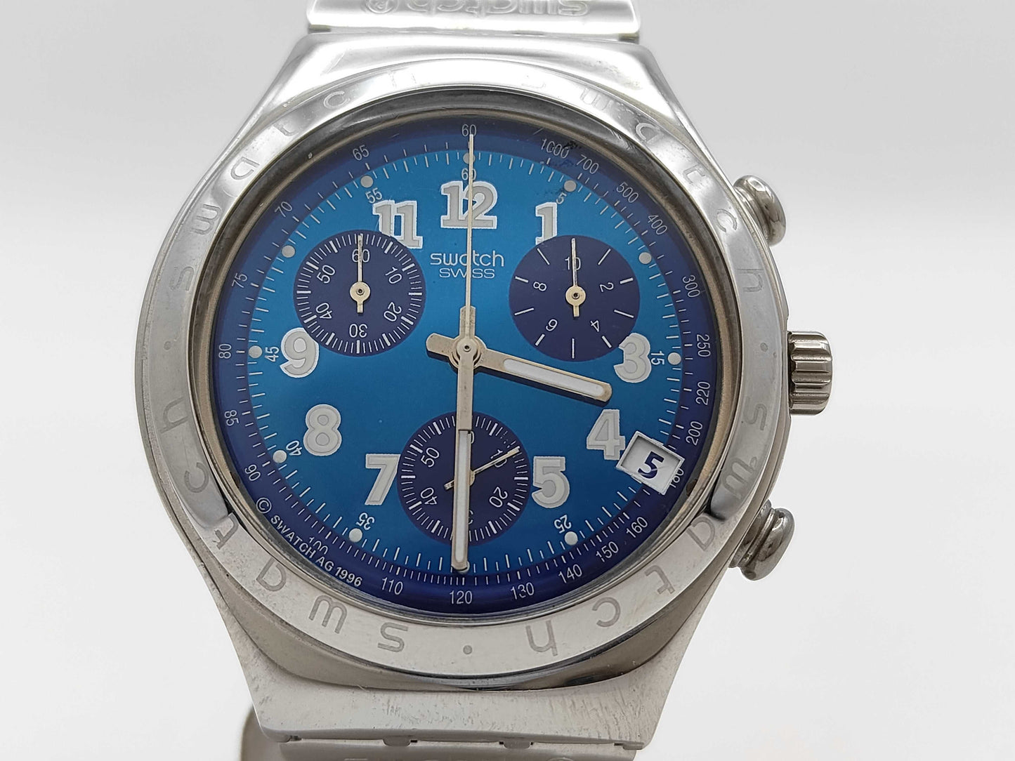 swatch Secret Agent Blue Dial Quartz Men's Watch