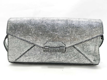 DIESEL Silver Handbag, Excellent Condition, Clutch Bag