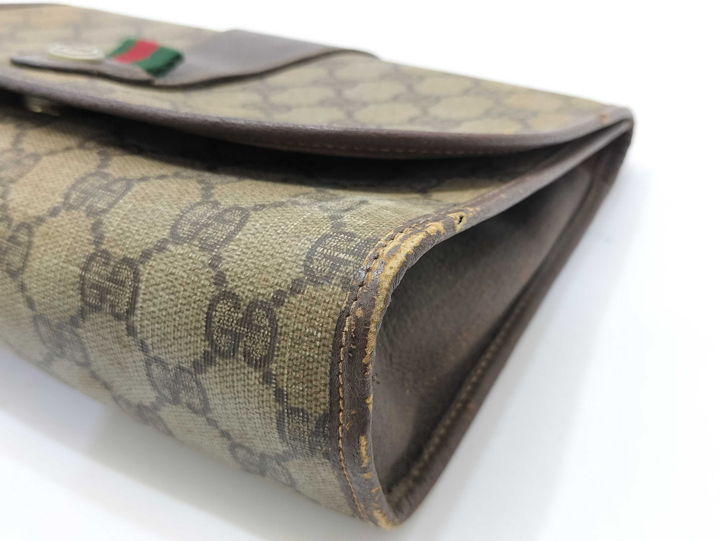 GUCCI GG Supreme GUCCI Clutch Bag GG Supreme PVC Clutch Bag