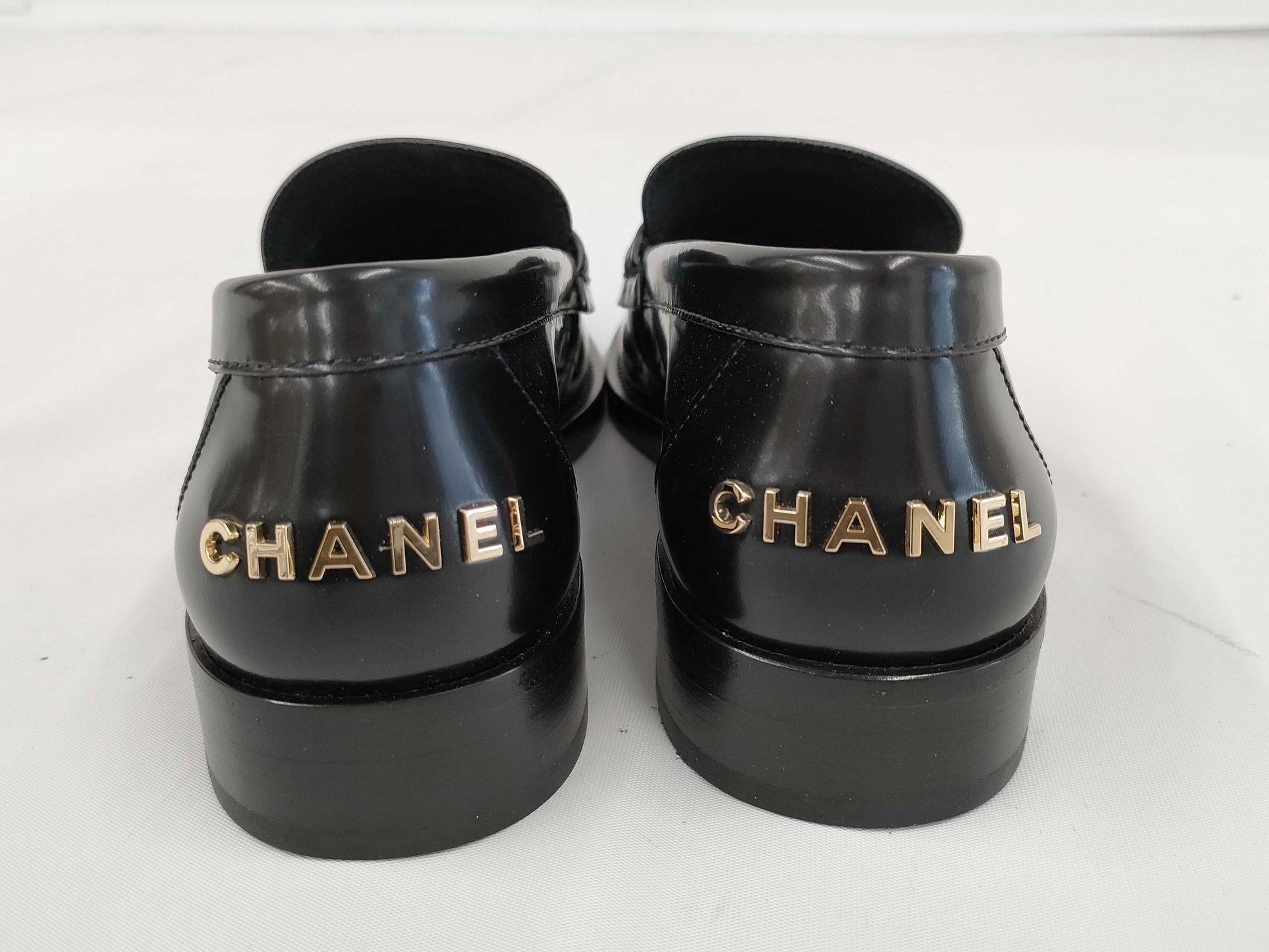 CHANEL Logo Loafers Loafers