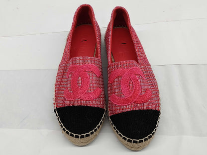 CHANEL Red Espadrille Other Shoes