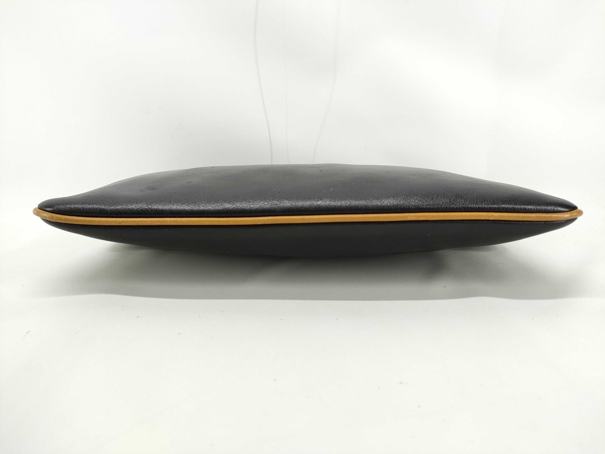 CELINE Black Carriage Hardware Clutch Bag