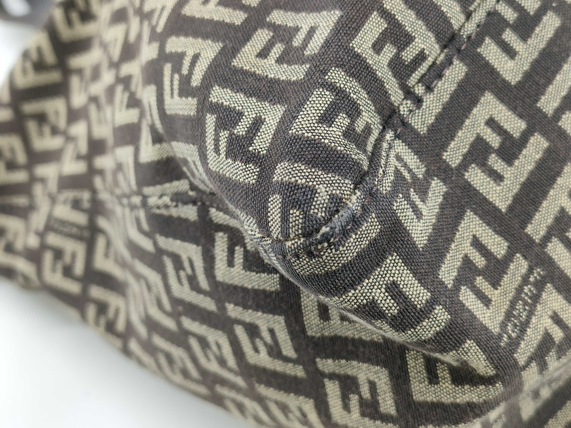 FENDI Zucchino Tote Bag 8BH138 with Zucca Pattern