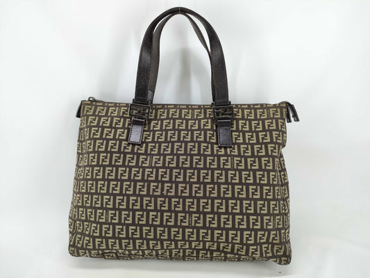 FENDI Zucchino Tote Bag 8BH138 with Zucca Pattern