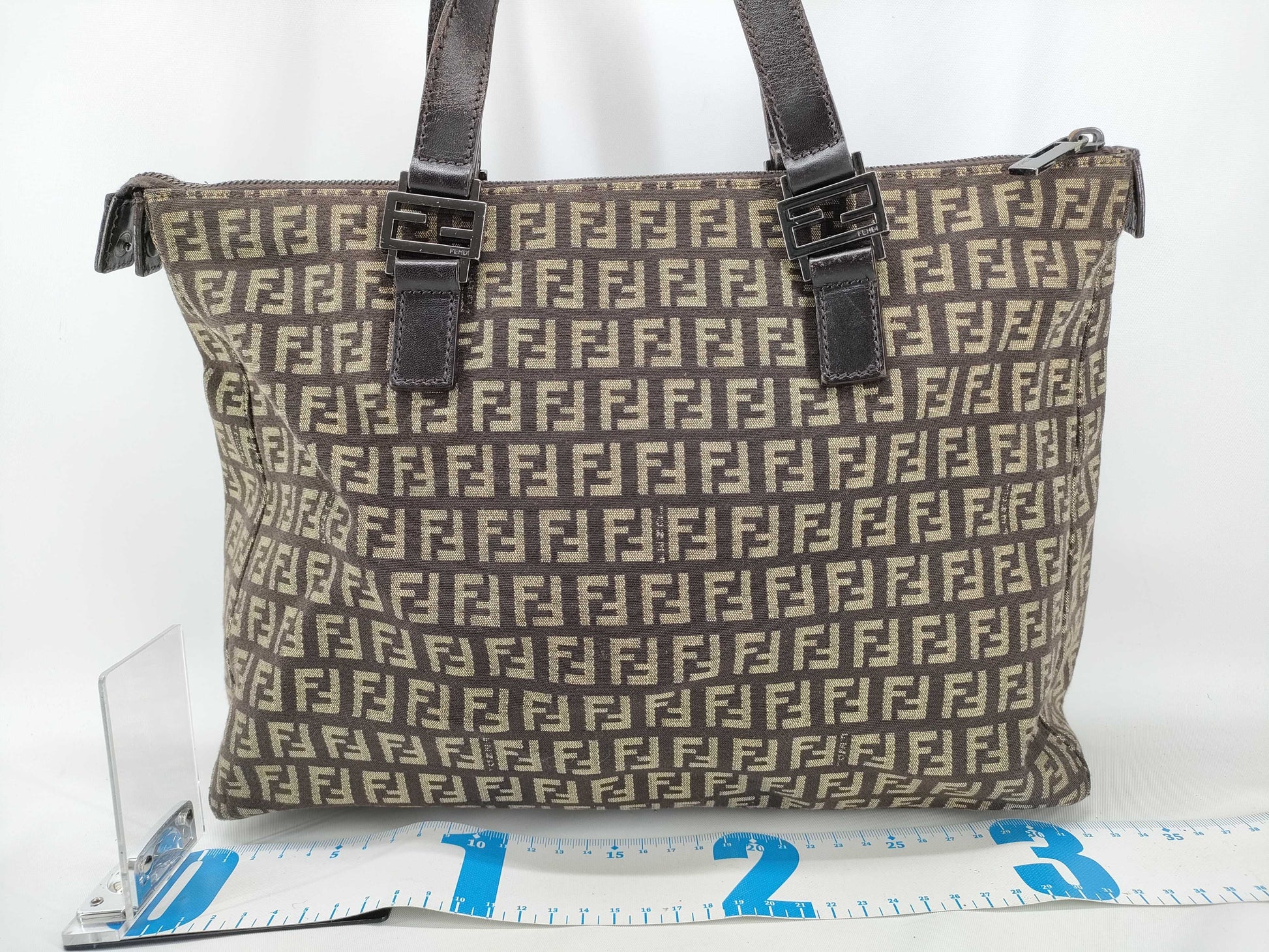 FENDI Zucchino Tote Bag 8BH138 with Zucca Pattern