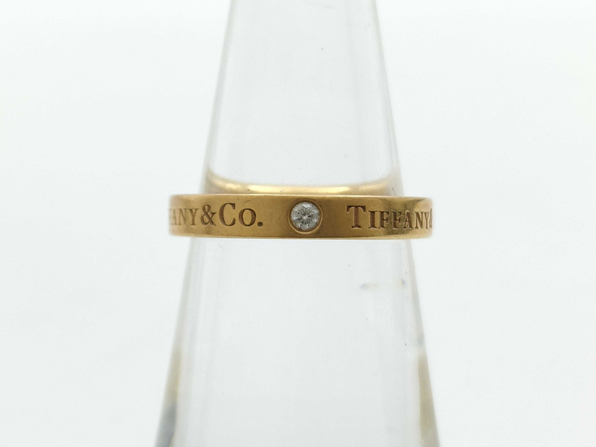 Tiffany & Co. Flat Band 3PD AU750 3.7g Ring 