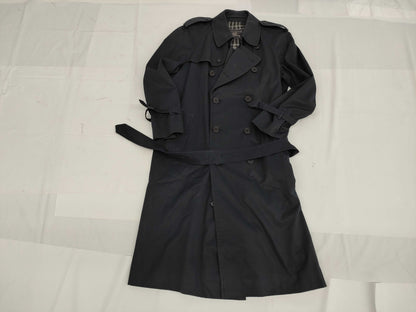 Burberrys BURBERRY Trench Coat Men's Belt 50 Navy Check Coat
