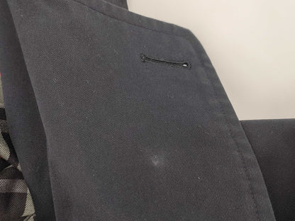 Burberrys BURBERRY Trench Coat Men's Belt 50 Navy Check Coat