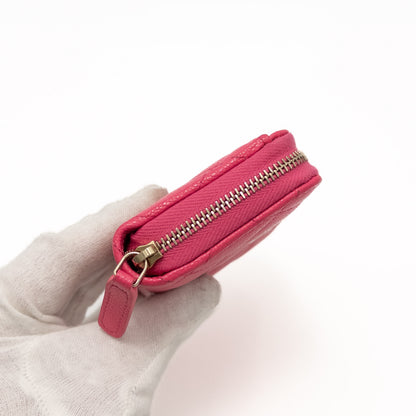 CHANEL CHANEL Matlasse Caviar Skin Coin Case Pink Gold Fittings Box & Storage Bag Included Coin Case