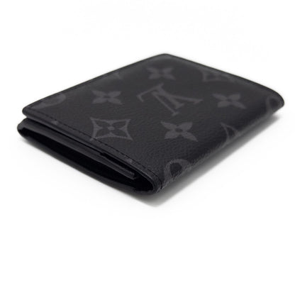 LOUIS VUITTON LOUIS VUITTON Monogram Eclipse Ampelope Cartoduvisit M12874 Black Card Case RFID Verified Box Included Card Case, Pass Case, Business Card Holder