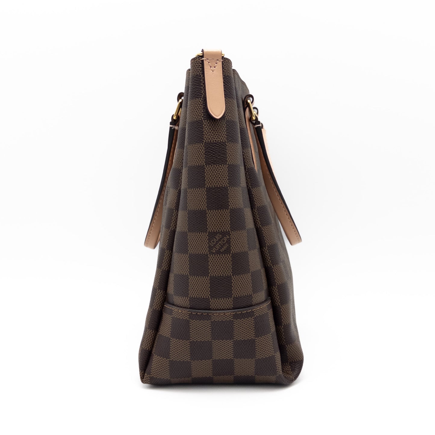 LOUIS VUITTON LOUIS VUITTON Vuitton Damier Belmont NV BB N60297 Pink Gold Hardware Canvas Handbag