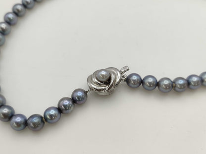 TASAKI Pearl Necklace, Diameter 7.0-7.3mm, Sterling Silver, 33.7g 