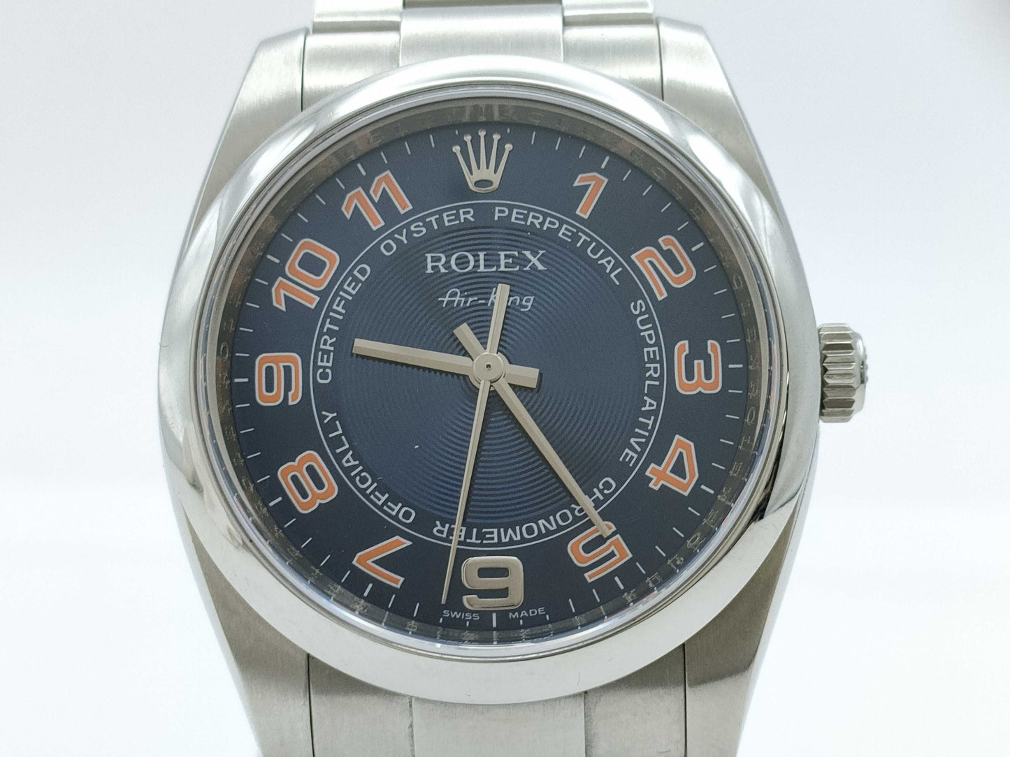 ROLEX 114200 M127478 Blue Concentric Oyster Men's Watch
