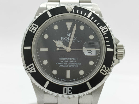 ROLEX 16610 D046840 Black Dial Oyster Men's Watch