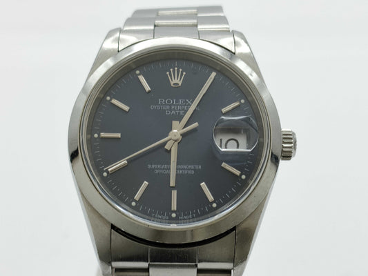 ROLEX 15200 A285264 Blue Dial Automatic Immovable Boys' Watch
