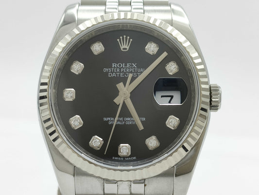 ROLEX 116234G V993088 Black Dial Jubilee Men's Watch